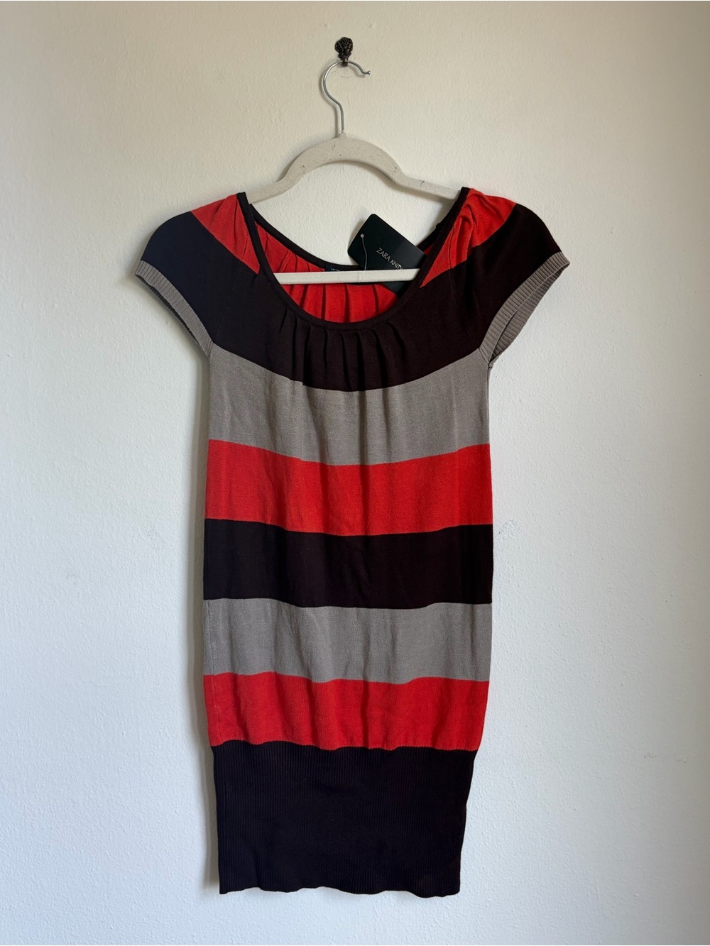 NWT ZARA Stripped Knit Sweater Dress